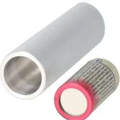 AccuCell Adapter Batterie 2R10 Duplex Stab-Batterie, 2R10R, 3010, 2010, 3,0 Volt 73x21mm max. 1600mAh (Metall)