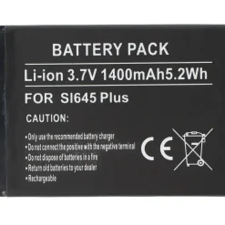 AccuCell Akku kompatibel Bea-Fon SL645/SL645Plus Akku, Li-ion, 3,7V, 1400mAh, 5,2Wh, ICP5/44/55