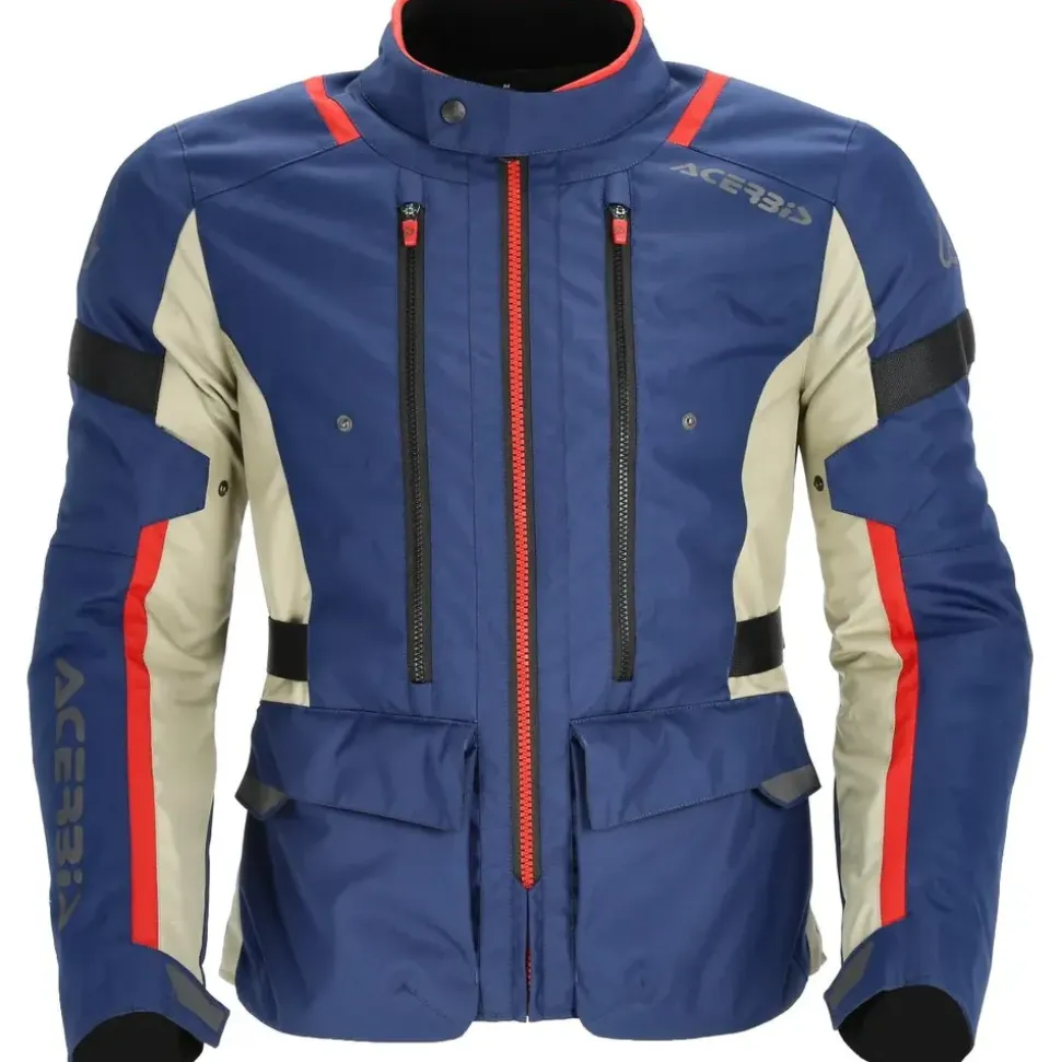 Acerbis X-Travel 2.0 Textiljacke Blau/Beige/Rot L