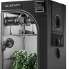 AC Infinity Growbox Komplettset 200W LED Vollspektrum, 60 x 120 x 180 cm Schwarz