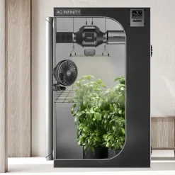 AC Infinity Growbox Komplettset 200W LED Vollspektrum, 60 x 120 x 180 cm Schwarz