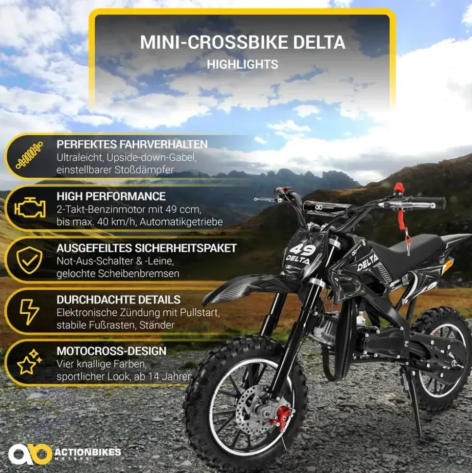 ACTIONBIKES MOTORS Crossbike Delta 49 cc 2-takt blau PM0001387-04