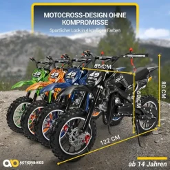 ACTIONBIKES MOTORS Crossbike Delta 49 cc 2-takt blau PM0001387-04