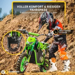 ACTIONBIKES MOTORS Kinder-Crossbike Viper Elektro-Kindermotorrad schwarz (SW)