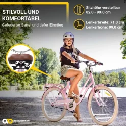 ACTIONBIKES MOTORS Retrostar 24 Zoll Rosa