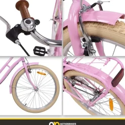 ACTIONBIKES MOTORS Retrostar 24 Zoll Rosa