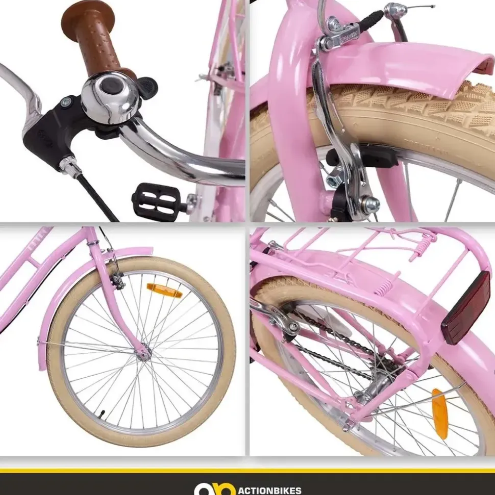ACTIONBIKES MOTORS Retrostar 24 Zoll Rosa