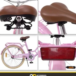 ACTIONBIKES MOTORS Retrostar 24 Zoll Rosa