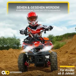ACTIONBIKES MOTORS Torino Elektro Kinderquad schwarz (1000 Watt)
