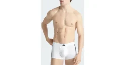 adidas Active Flex Cotton 3 Stripes Boxershorts Schwarz/Weiß XL 2er Pack
