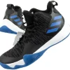 adidas Explosive Flash, Herren Basketballschuhe, Schwarz (Negbás/Azalre 000), 40 2/3 EU - 40 2/3 EU