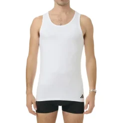 adidas Herren Unterhemden, 2er Pack - Tank Top Active Flex Cotton ärmellos, einfarbig,