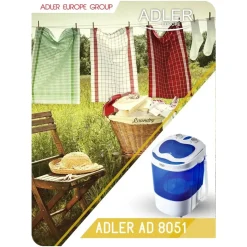 Adler AD 8051 Camping-Waschmaschine Toplader (3 kg)
