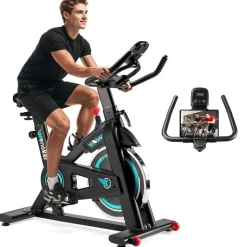 advamsoler Heimtrainer Fahrrad blau