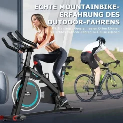 advamsoler Heimtrainer Fahrrad blau