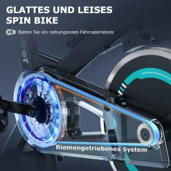 advamsoler Heimtrainer Fahrrad blau
