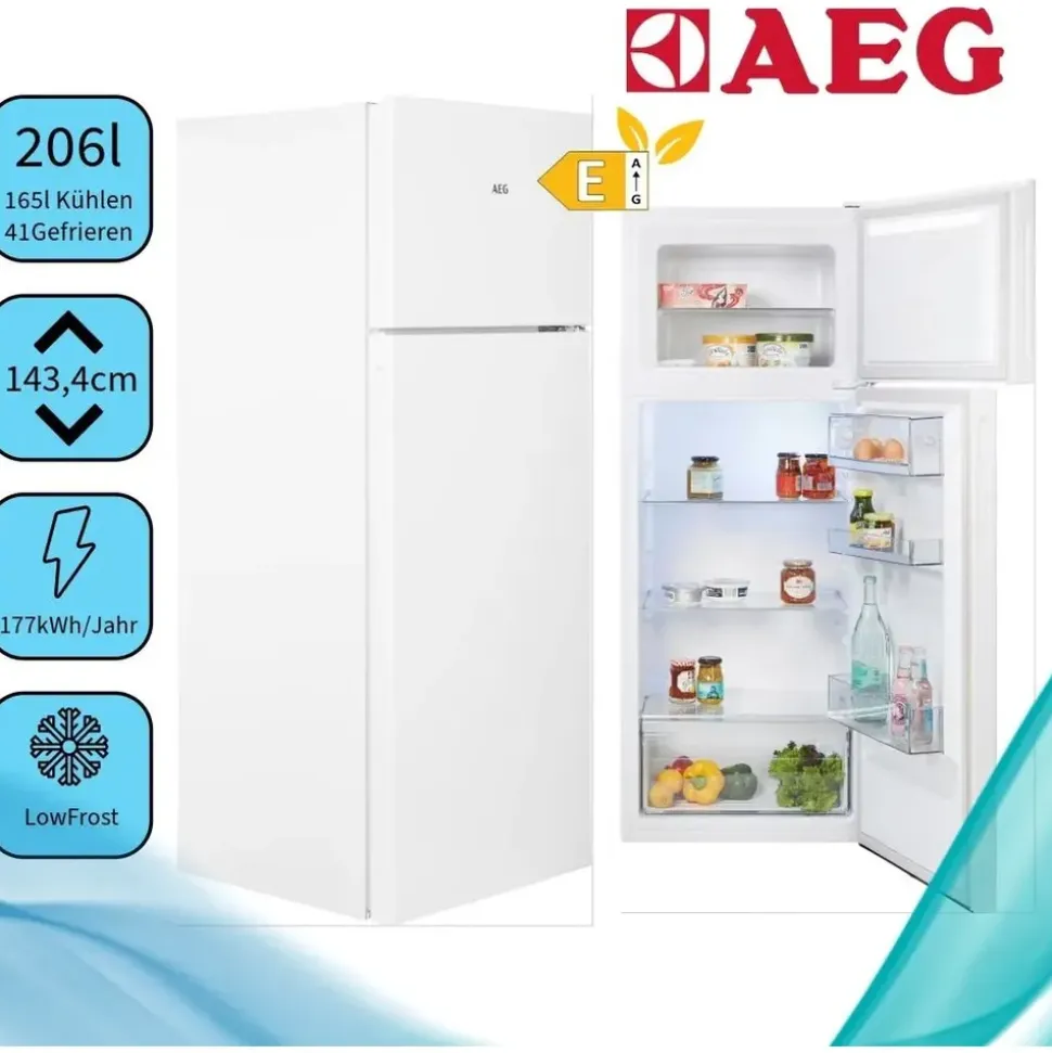 AEG RDB424E1A Kühl-Gefrierkombination