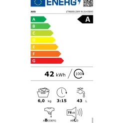 AEG Serie 6000 LTR6E61269 Toplader (6 kg, 1200 U/min)