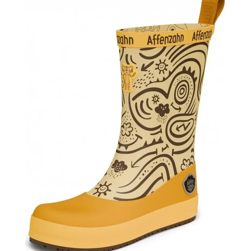 Affenzahn Plashy Gummistiefel Tiger Gelb 31