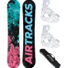 Airtracks Damen Snowboard Set - Board Polygonal 154 - Softbindung Master W M - SB Bag