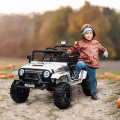 aiyaplay Kinder Elektroauto Geländewagen weiß (1-tlg)