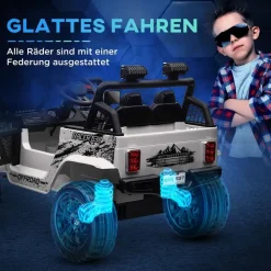aiyaplay Kinder Elektroauto Geländewagen weiß (1-tlg)