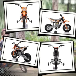 aiyaplay Kinder Elektro-Motorrad 12V orange (1-tlg)