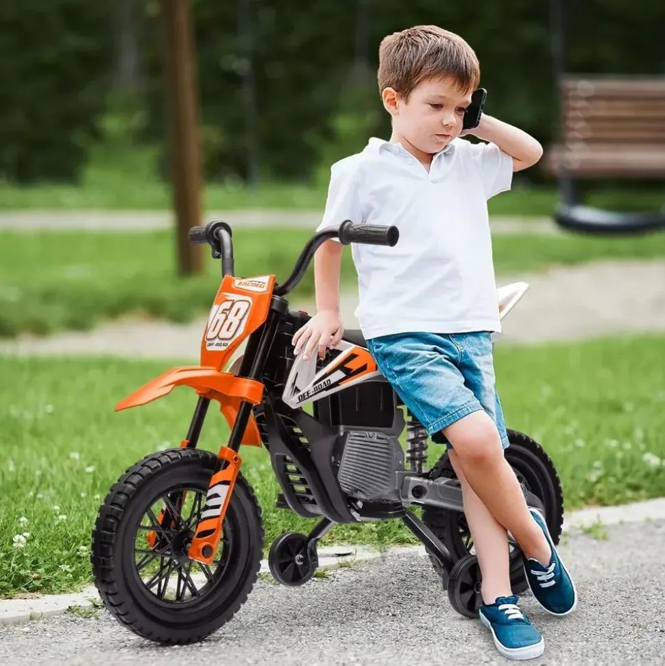 aiyaplay Kinder Elektro-Motorrad 12V orange (1-tlg)
