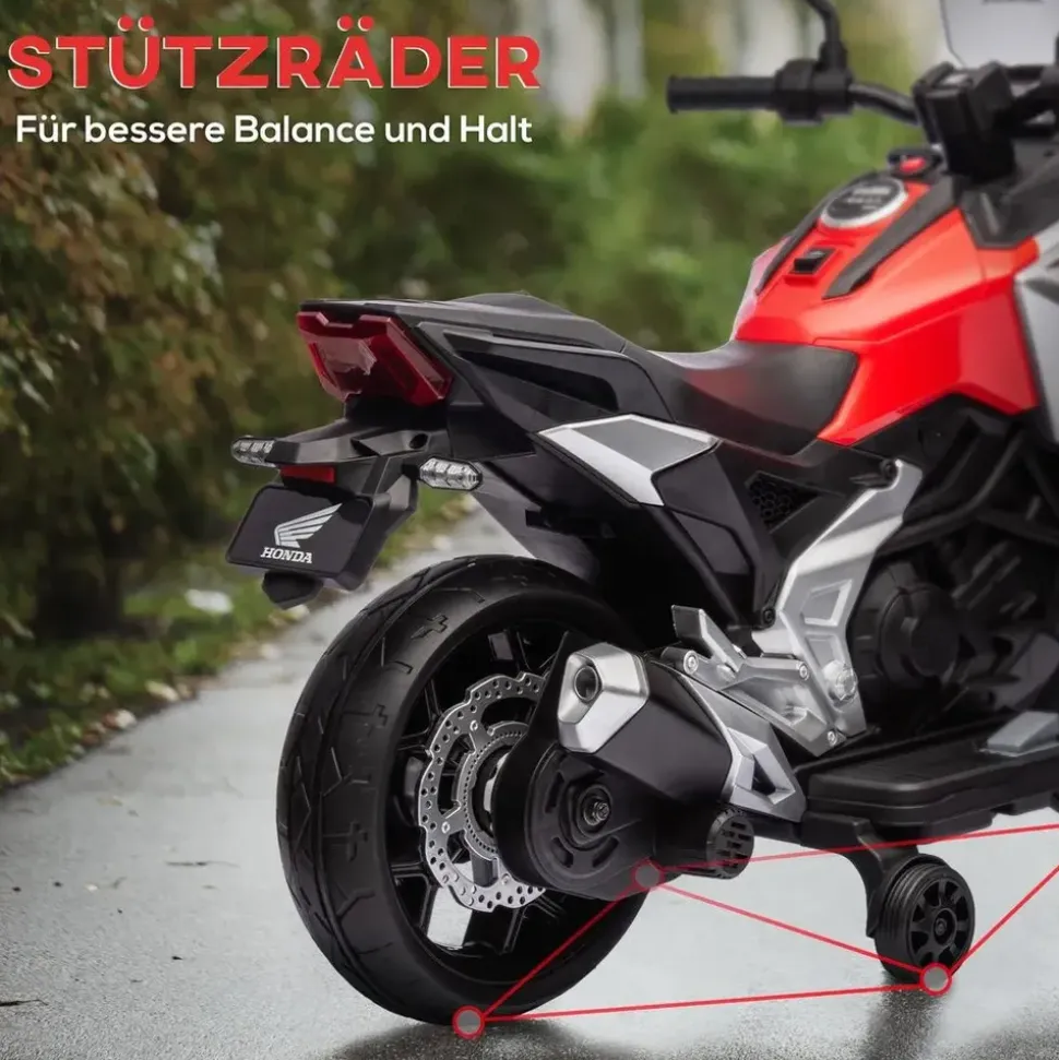 aiyaplay Kinder Elektro-Motorrad 12V rot (1-tlg)