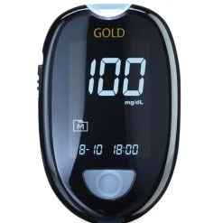 aktivmed GlucoCheck GOLD Blutzuckermessgerät Set mg/dl 1 st
