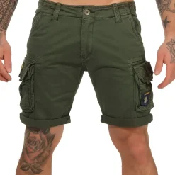 Alpha Industries Crew Patch Kurze Hose Dark Olive 31