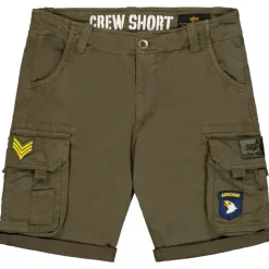 Alpha Industries Crew Patch Kurze Hose Dark Olive 31