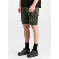 Alpha Industries Crew Patch Shorts - Blau,Gelb,Weiß,Grau - 31/31,31
