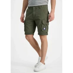 Alpha Industries Crew Patch Shorts - Blau,Gelb,Weiß,Grau - 31/31,31