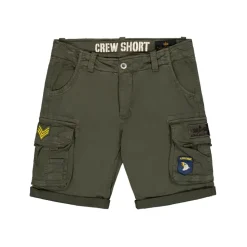 Alpha Industries Crew Patch Shorts - Blau,Gelb,Weiß,Grau - 31/31,31