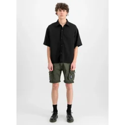 Alpha Industries Crew Patch Shorts - Blau,Gelb,Weiß,Grau - 31/31,31