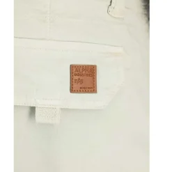 Alpha Industries Herren Crew Patch Shorts, Stone, 36