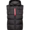 Alpha Industries Hooded Puffer Vest FD Schwarz XL