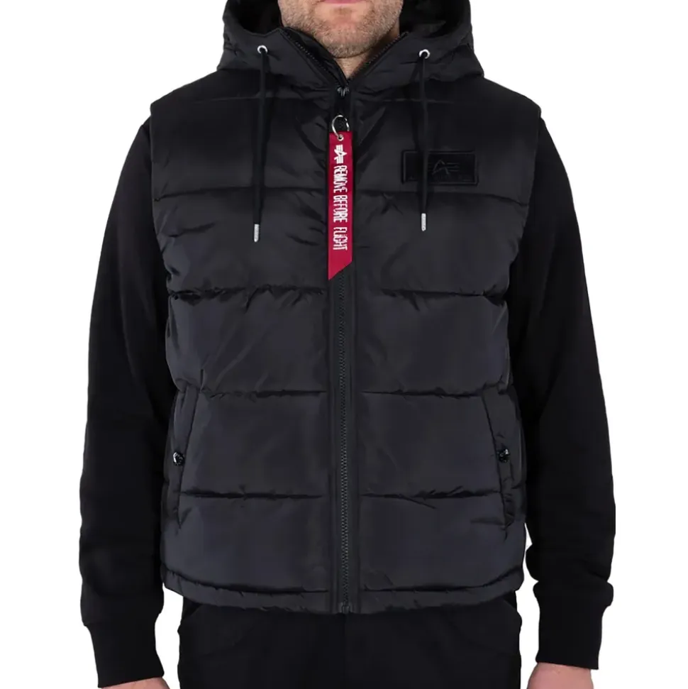 Alpha Industries Hooded Puffer Vest FD Schwarz XL