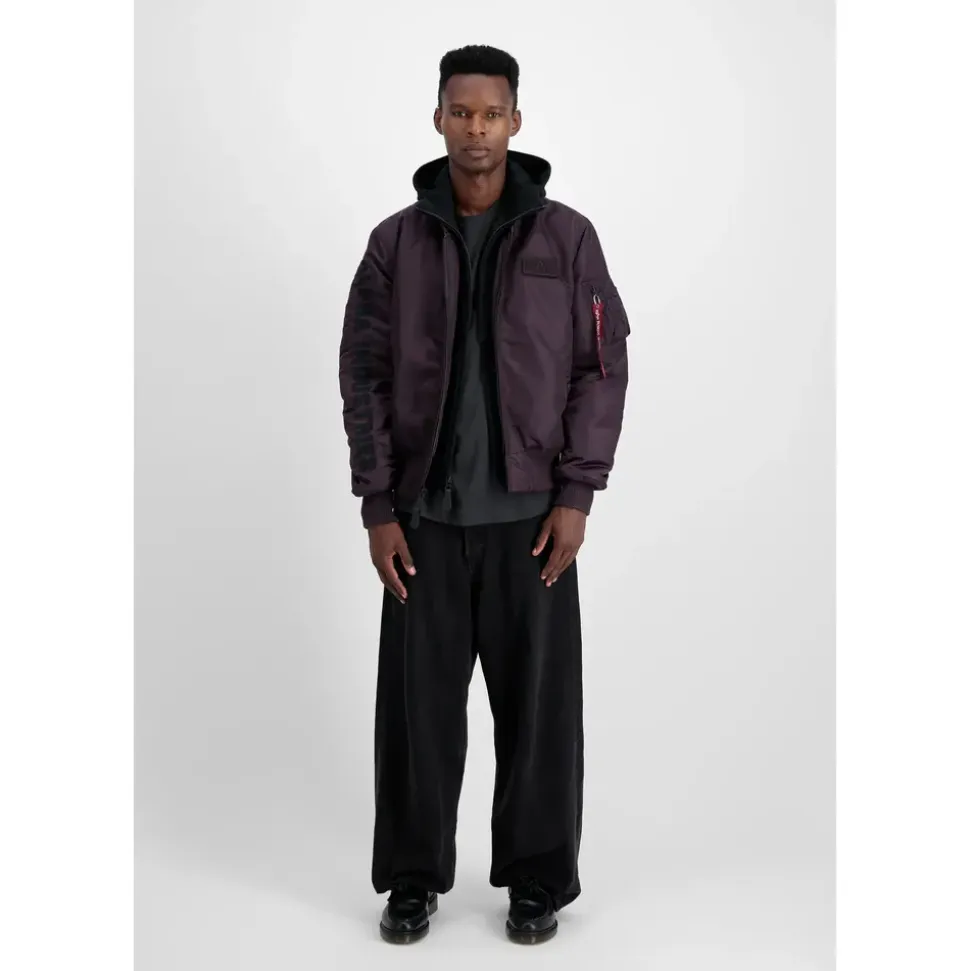 Alpha Industries MA-1 D-Tec SE Jacke Plum 2XL