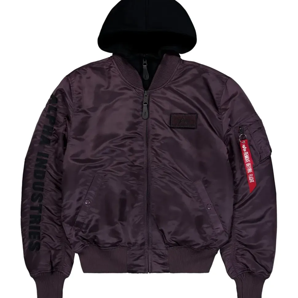 Alpha Industries MA-1 D-Tec SE Jacke Plum 2XL