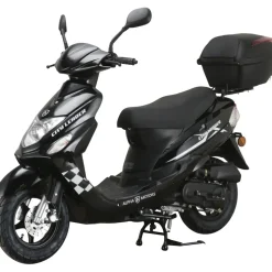 Alpha Motors CityLeader 50 ccm 3,0 PS 45 km/h schwarz inkl. Topcase