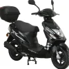 Alpha Motors CityLeader 50 ccm 2,72 PS 25 km/h Schwarz inkl. Topcase