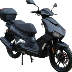 Alpha Motors Mustang FI 125 ccm 8,56 PS 85 km/h mattschwarz inkl. Topcase