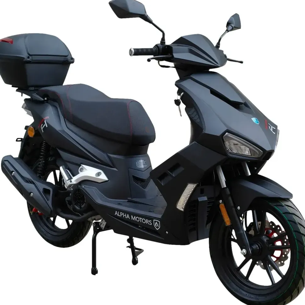 Alpha Motors Mustang FI 125 ccm 8,56 PS 85 km/h mattschwarz inkl. Topcase