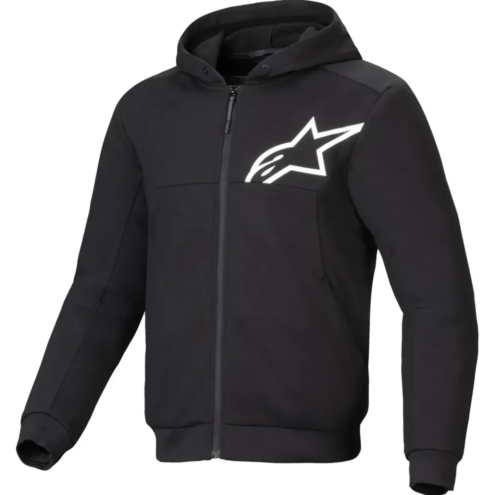 Alpinestars Chrome V2 Sport Hoodie Schwarz/Weiß L