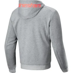 Alpinestars Chrome V2 Sport Motorrad Zip Hoodie grau/rot M