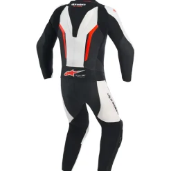 Alpinestars GP Force V2 Lederkombi 1tlg. - weiß-schwarz-neonrot - 50