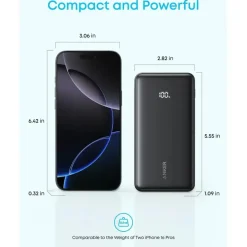 Anker A110E, 20000 mAh, 22,5 W, Schwarz