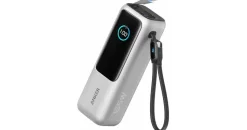 Anker Powerbank (25K, 165W, integriertes USB-C + einziehbares Kabel)
